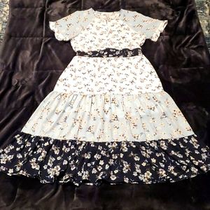 Hayden Flowery Midi Length Dress